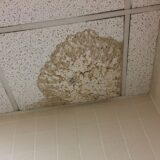 water damaged ceiling