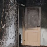 smoke damaged room