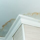 water damage stain on ceiling