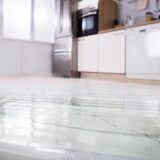 flooding in a kitchen